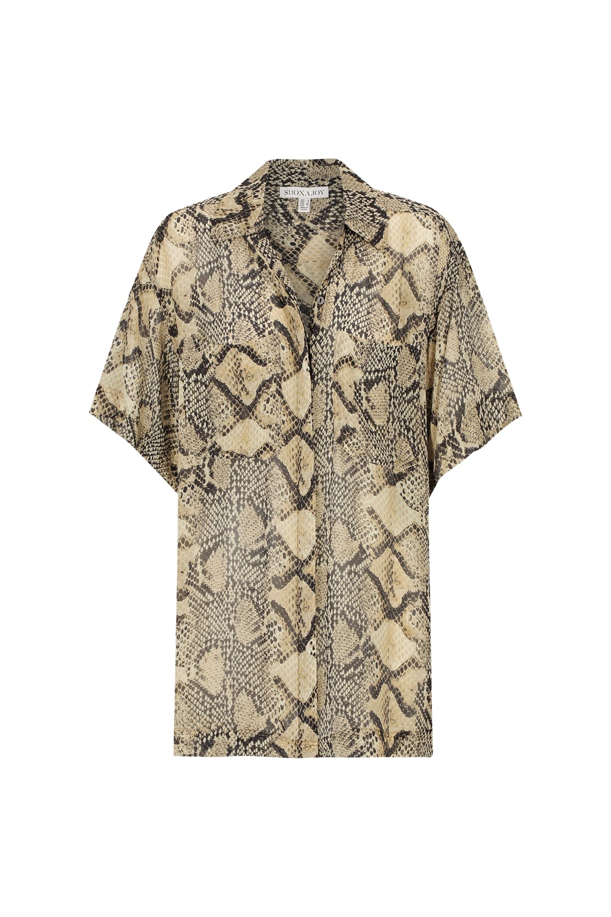 Shona Joy Hadiya Side Split Short Sleeve Shirt