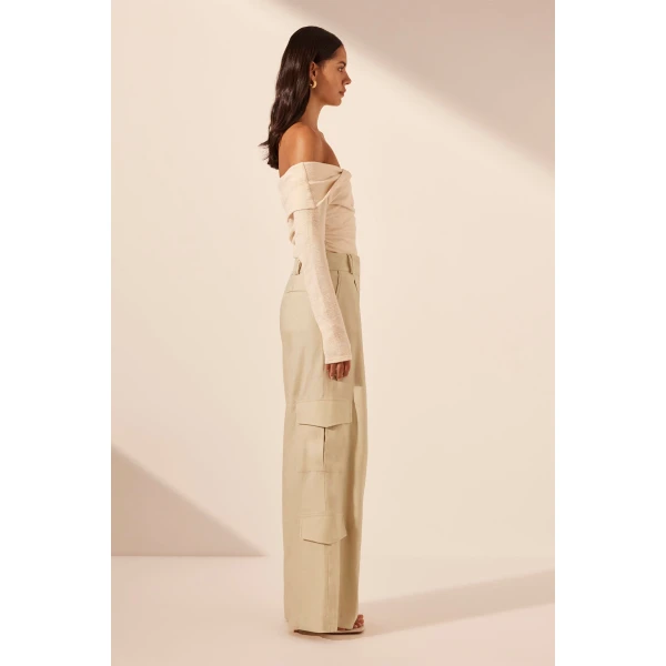 Shona Joy Neutrals Pant luxury Clothing from  Luxury Handbags Marketplace