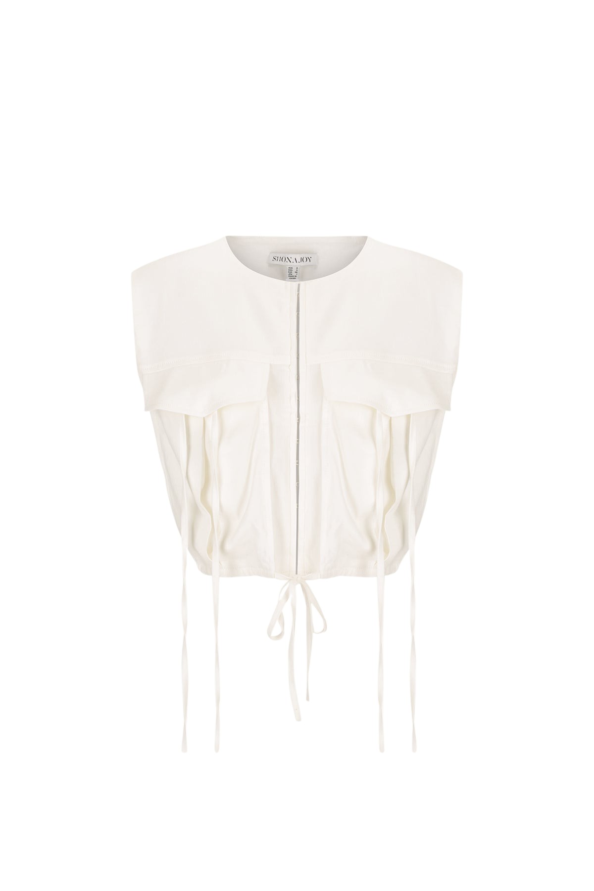 Shona Joy Kasbah Utility Cropped Top – Rice