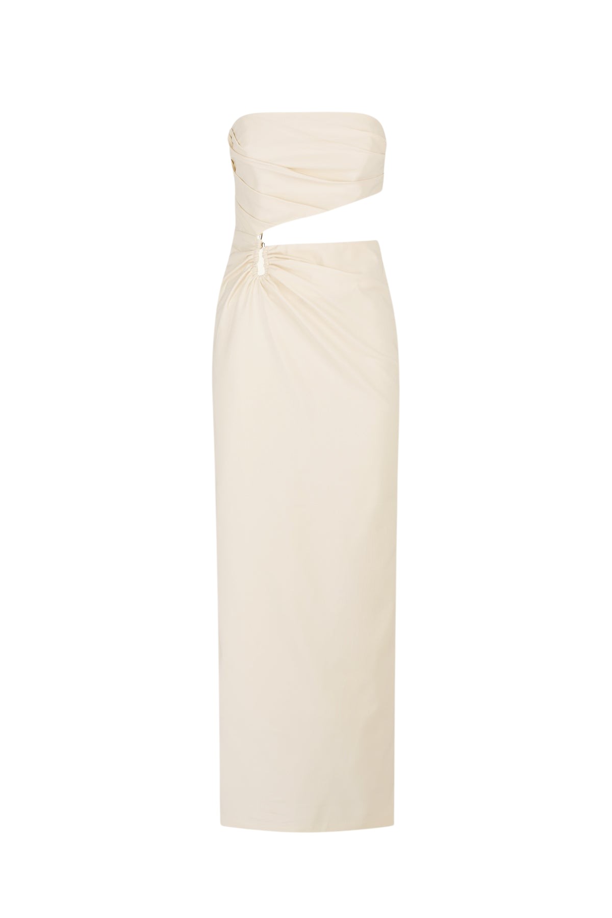 Shona Joy Lani Strapless Cut Out Maxi Dress – Rice