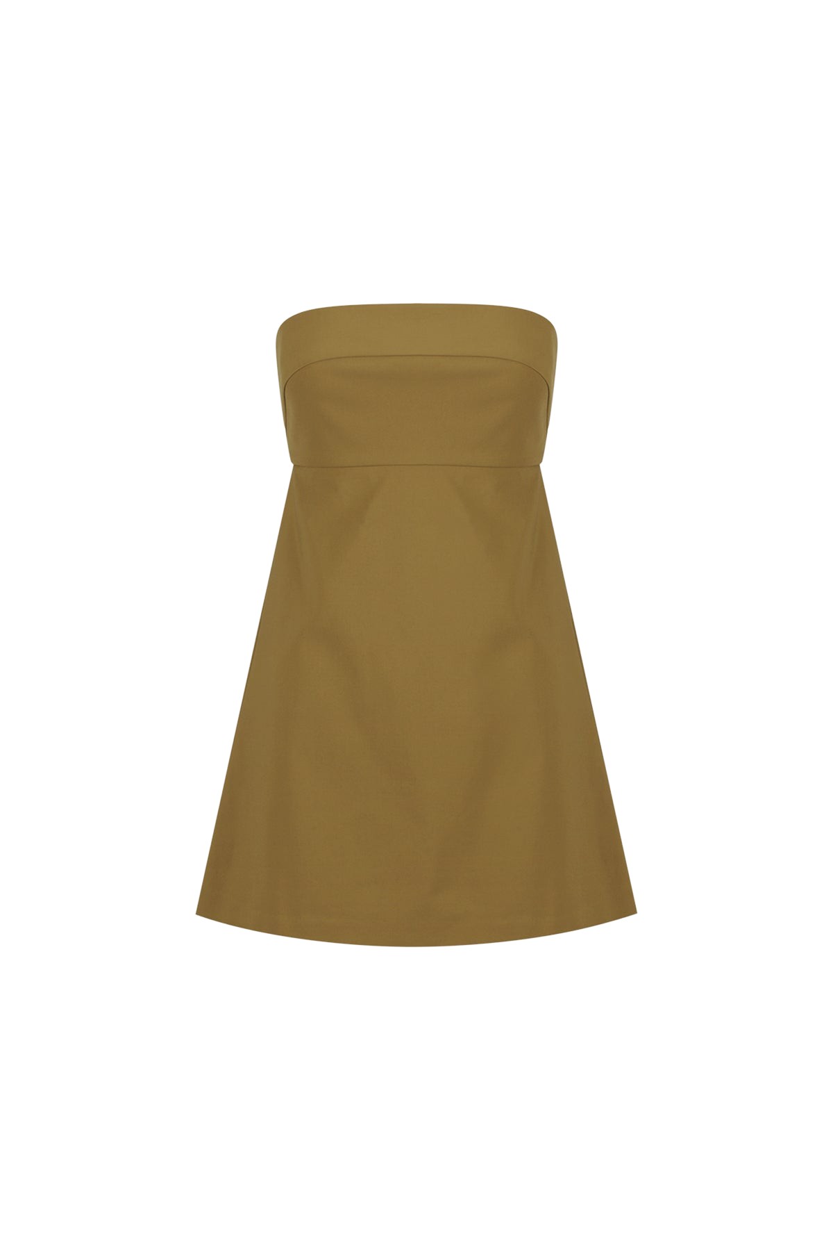 Shona Joy Lani Strapless Mini Dress – Army Green