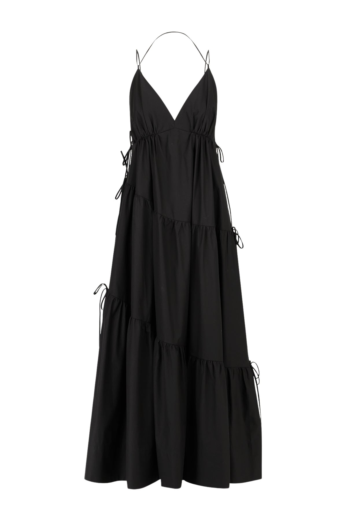 Shona Joy Maiori Tiered Maxi Dress – Black
