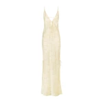 Shona-Joy-Medina-Plunged-Slip-Tie-Maxi-Dress70334_nobg Shona Joy Ivory Dress luxury Clothing from Luxury Handbags Marketplace