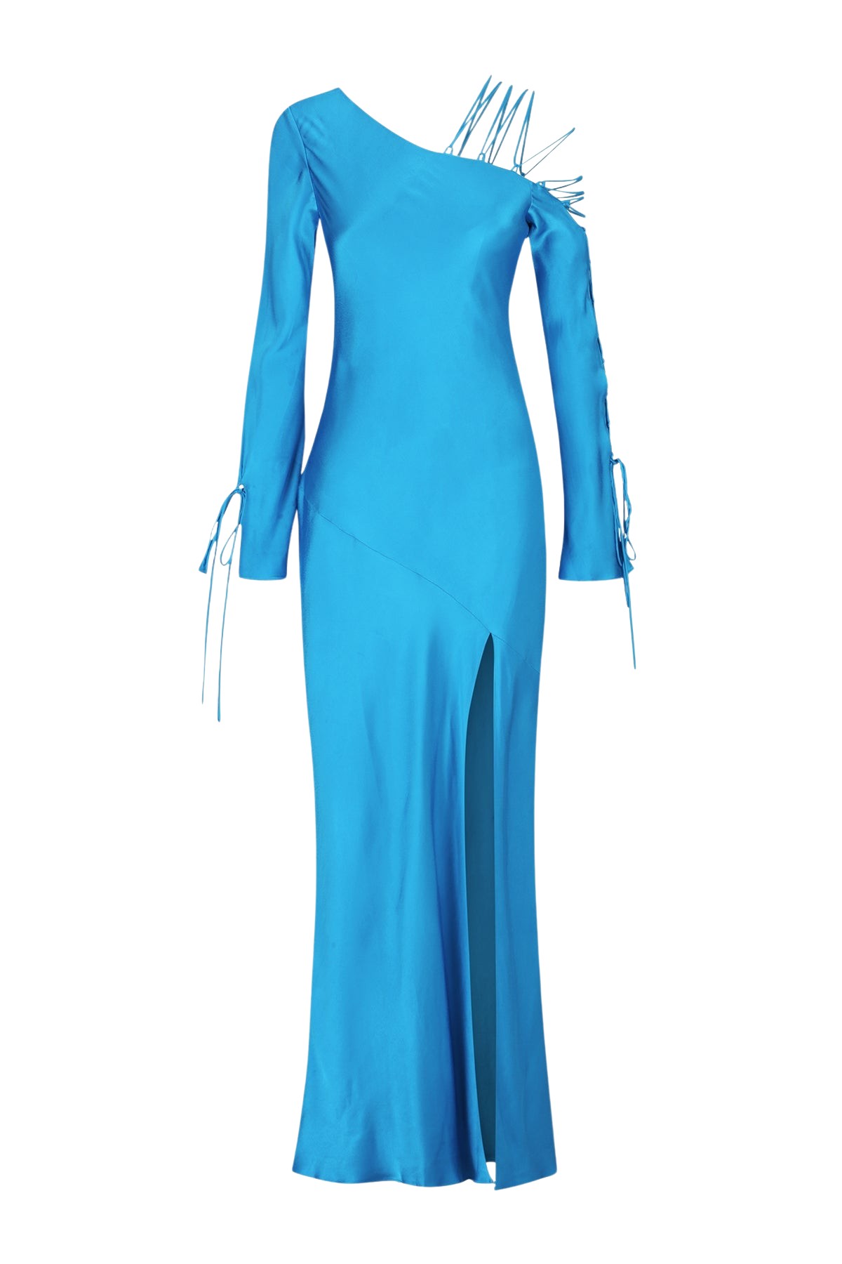 Shona Joy Nora Lace Detail Maxi Dress – Aqua