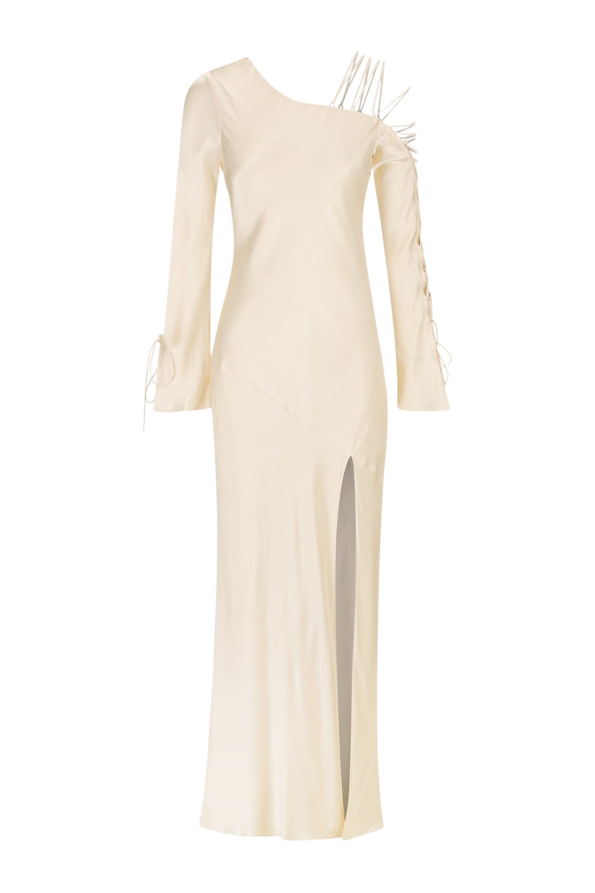 Shona Joy Nora Lace Detail Maxi Dress – Cream
