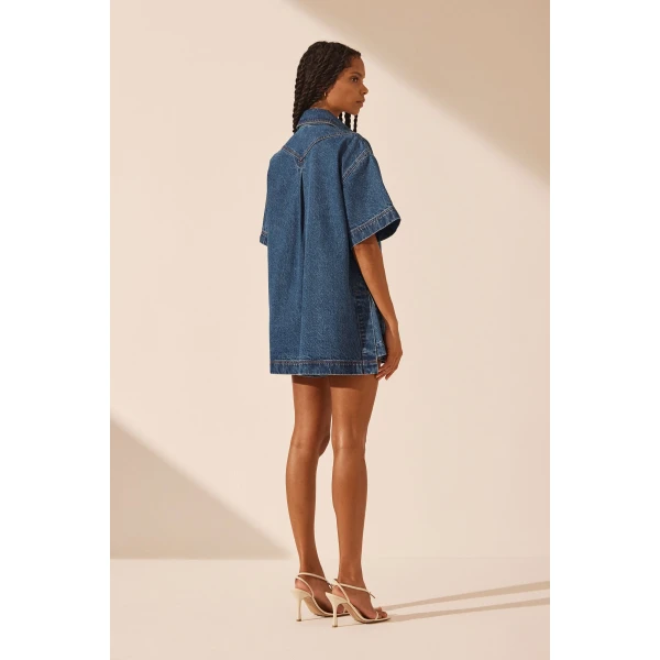 Shona Joy Blue Short luxury Clothing from  Luxury Handbags Marketplace