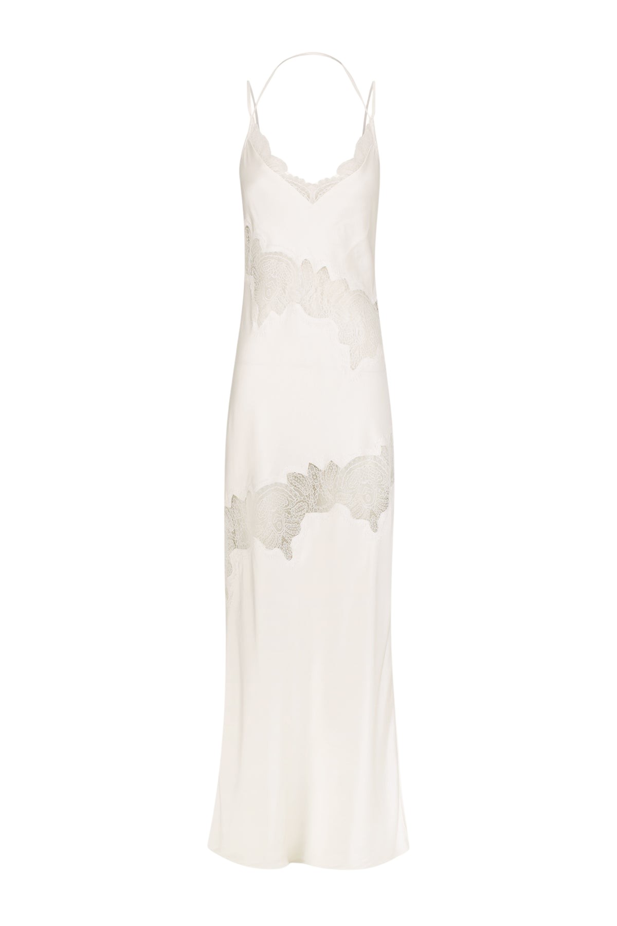 Shona Joy Stratus Lace Panelled Maxi Dress – Ivory