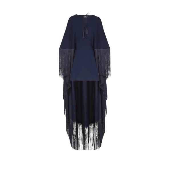 Blue Feather Dress luxury Clothing from  Luxury Handbags Marketplace