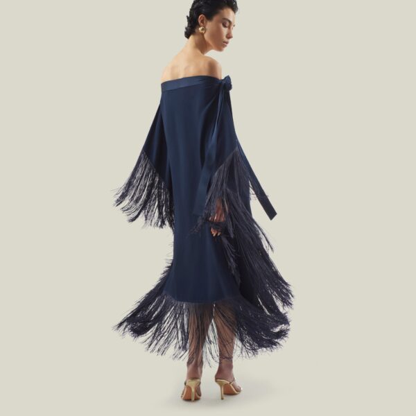 Taller Marmo Aarons Kaftan In Blue Navy, view 3