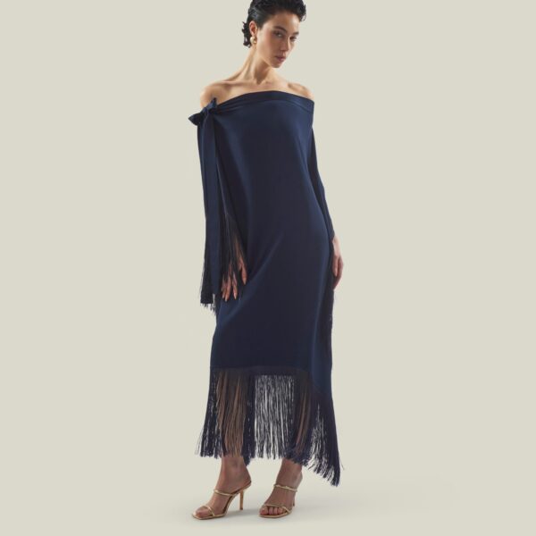 Taller Marmo Aarons Kaftan In Blue Navy, view 4
