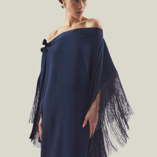 Taller Marmo Aarons Kaftan In Blue Navy, view 6