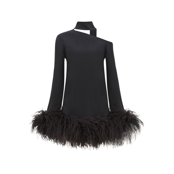 Black Feather Dress luxury Clothing from  Luxury Handbags Marketplace