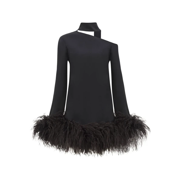 Black Feather Dress luxury Clothing from  Luxury Handbags Marketplace