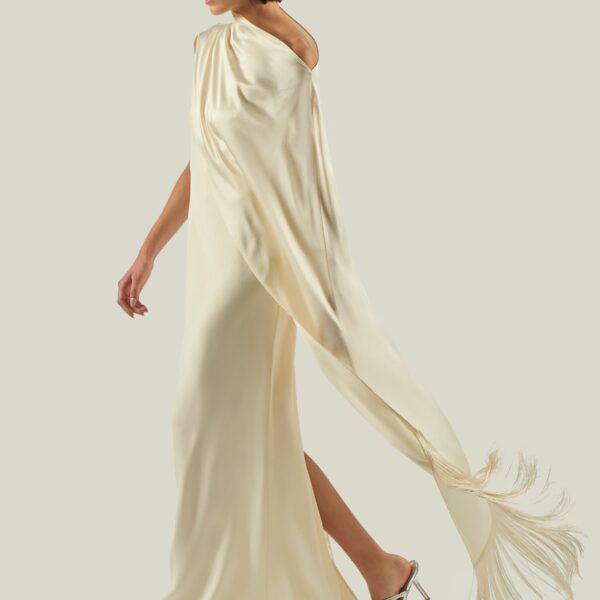 Taller Marmo Berenson Dress In Ivory, view 6