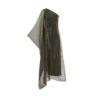 Metallic Feather Dress luxury Clothing from  Luxury Handbags Marketplace