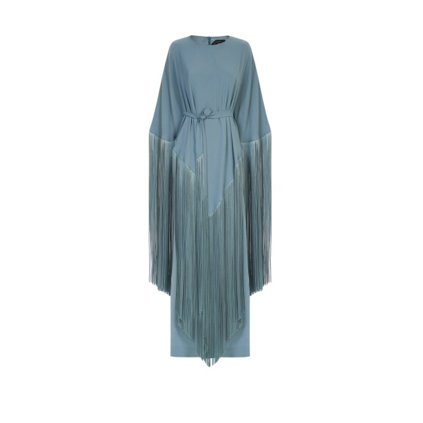 Blue Feather Dress luxury Clothing from  Luxury Handbags Marketplace