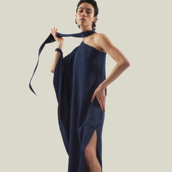 Taller Marmo Bolkan Dress In Blue Navy, view 5