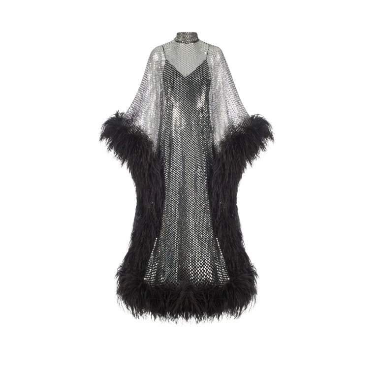 Black Feather Dress luxury Clothing from  Luxury Handbags Marketplace