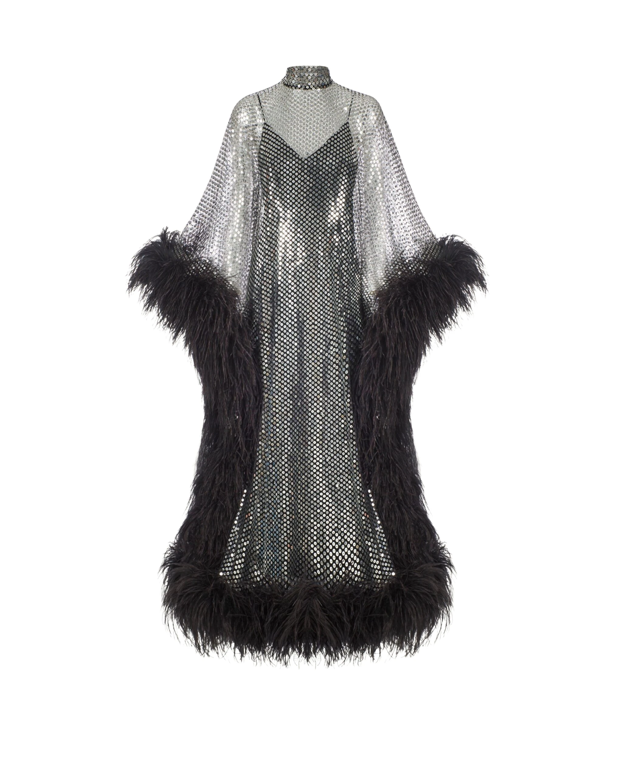 Taller-Marmo-Casta-Diva-Disco-Kaftan-In-Black-scaled81178_nobg Black Feather Dress luxury Clothing from Luxury Handbags Marketplace
