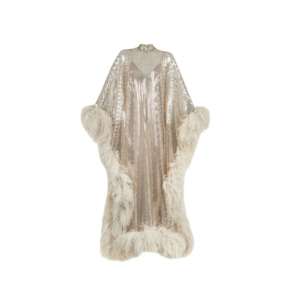 Silver Feather Dress luxury Clothing from  Luxury Handbags Marketplace