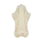 Ivory Feather Dress luxury Clothing from  Luxury Handbags Marketplace