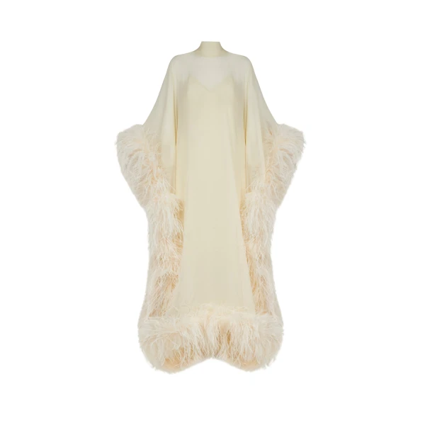 Ivory Feather Dress luxury Clothing from  Luxury Handbags Marketplace