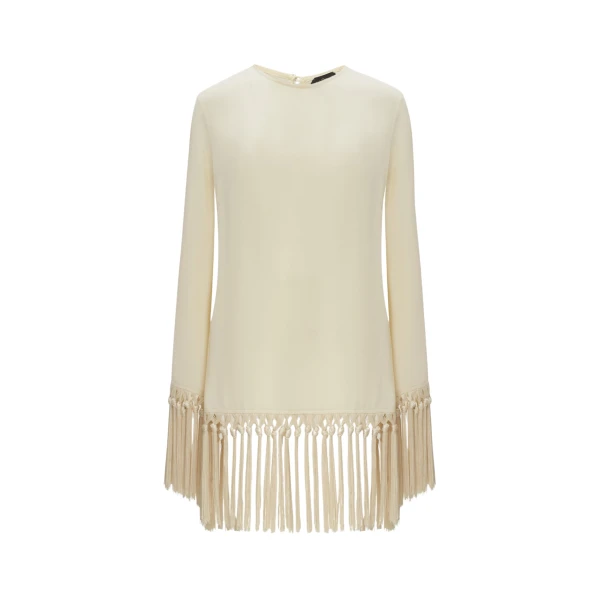 Ivory Feather Dress luxury Clothing from  Luxury Handbags Marketplace