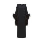 Black Feather Dress luxury Clothing from  Luxury Handbags Marketplace
