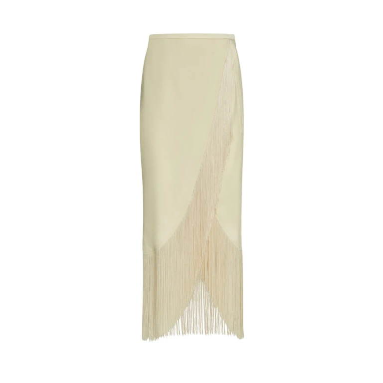 Ivory Feather Skirt luxury Clothing from  Luxury Handbags Marketplace