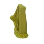 Orange Feather Dress luxury Clothing from  Luxury Handbags Marketplace