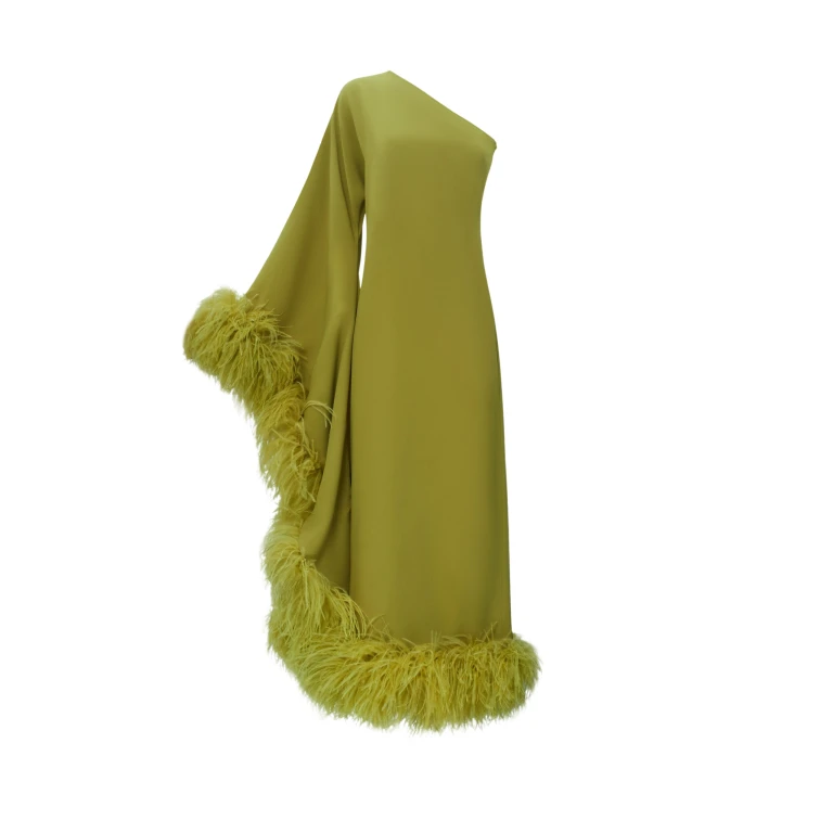 Orange Feather Dress luxury Clothing from  Luxury Handbags Marketplace