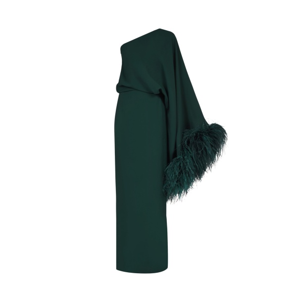 Green Feather Dress luxury Clothing from  Luxury Handbags Marketplace