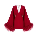 Red Feather Dress luxury Clothing from  Luxury Handbags Marketplace