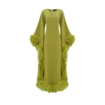 Orange Feather Dress luxury Clothing from  Luxury Handbags Marketplace