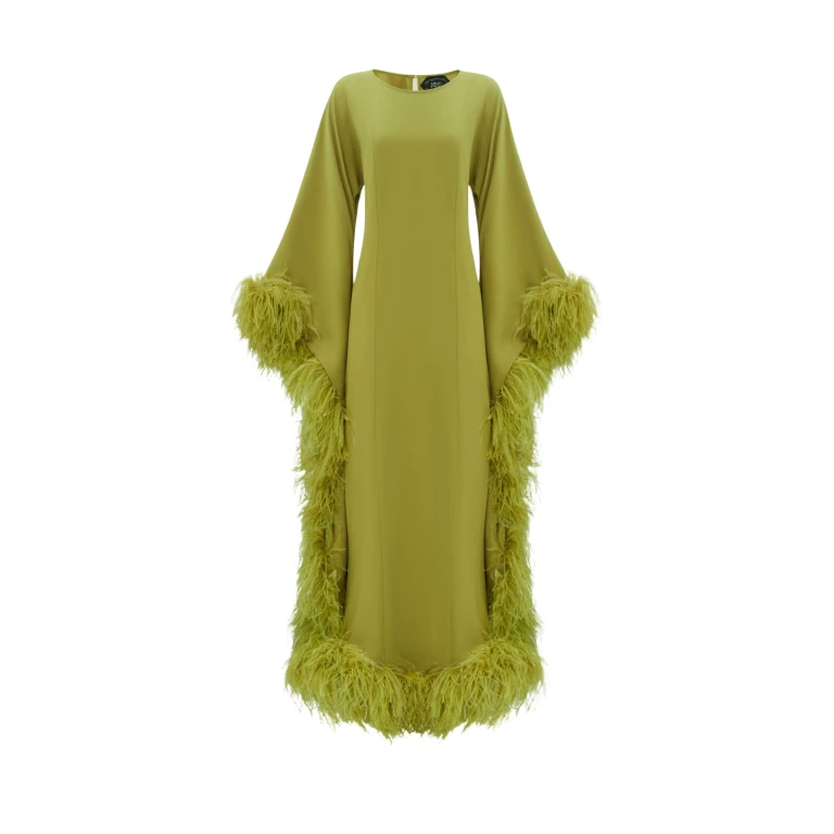 Orange Feather Dress luxury Clothing from  Luxury Handbags Marketplace