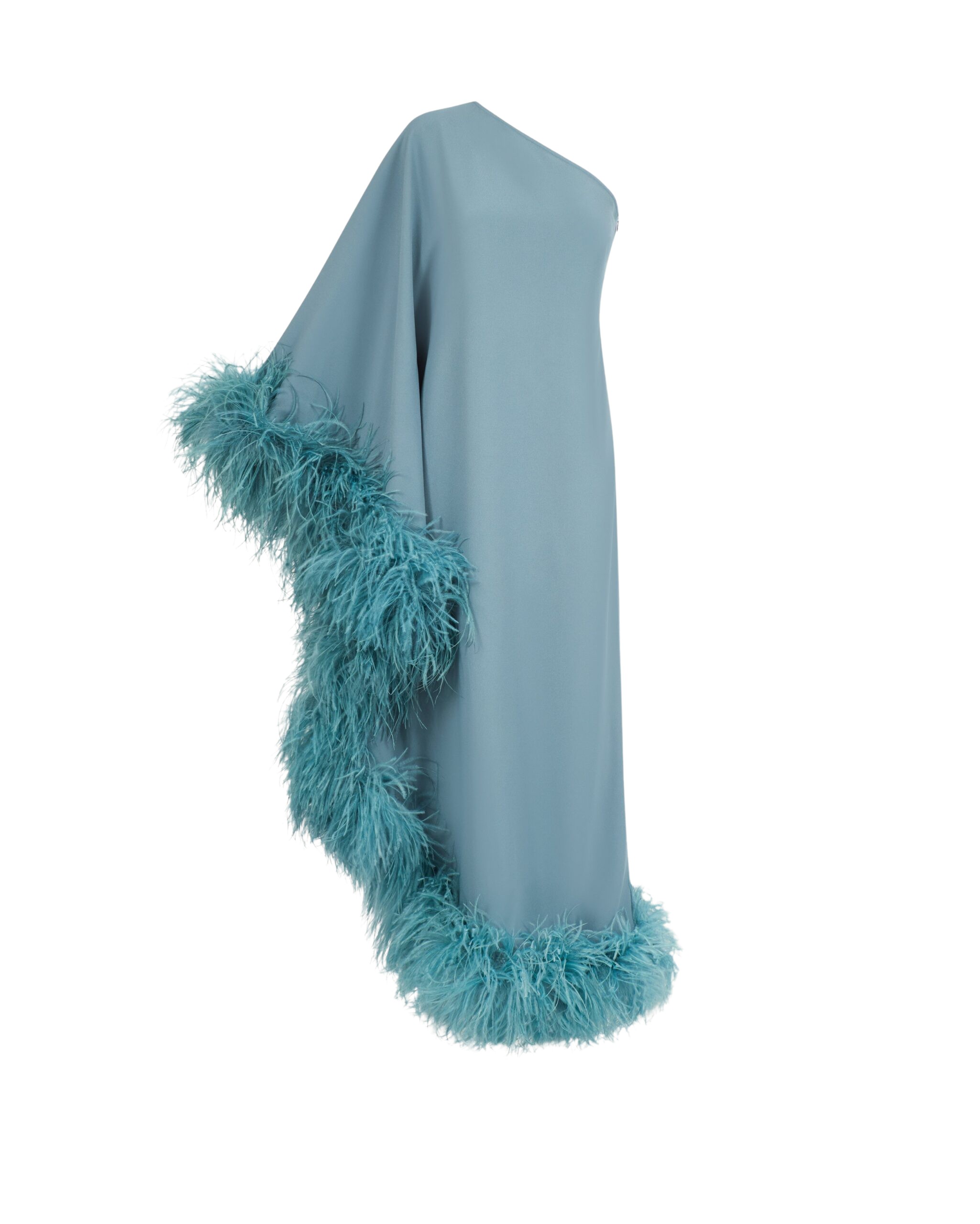 Taller Marmo Feathered Ubud Dress In Cloud