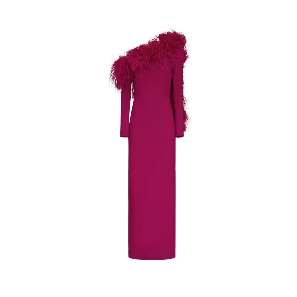 Purple Feather Dress luxury Clothing from  Luxury Handbags Marketplace
