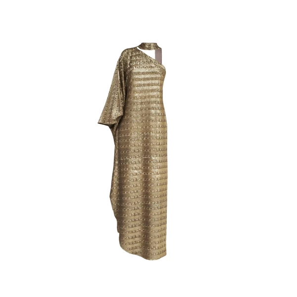 Gold Feather Dress luxury Clothing from  Luxury Handbags Marketplace