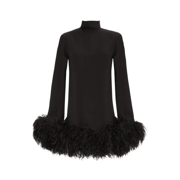 Black Feather Dress luxury Clothing from  Luxury Handbags Marketplace