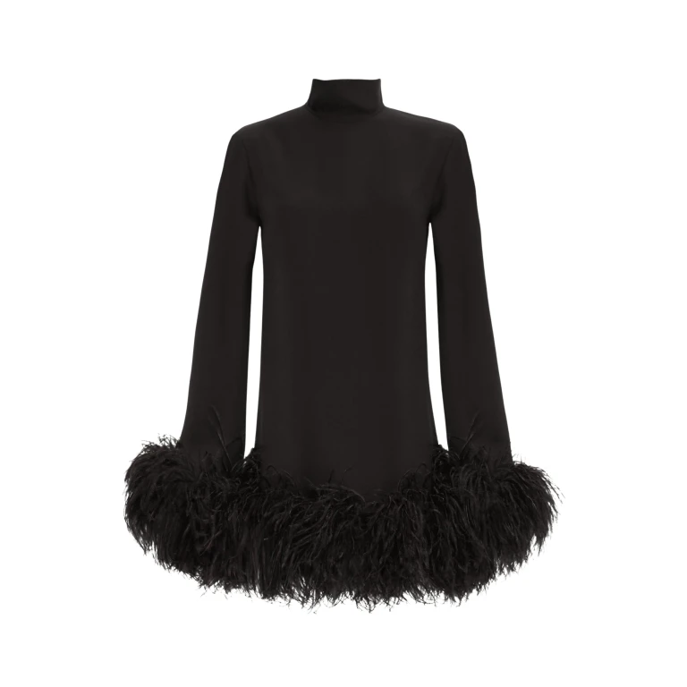 Black Feather Dress luxury Clothing from  Luxury Handbags Marketplace