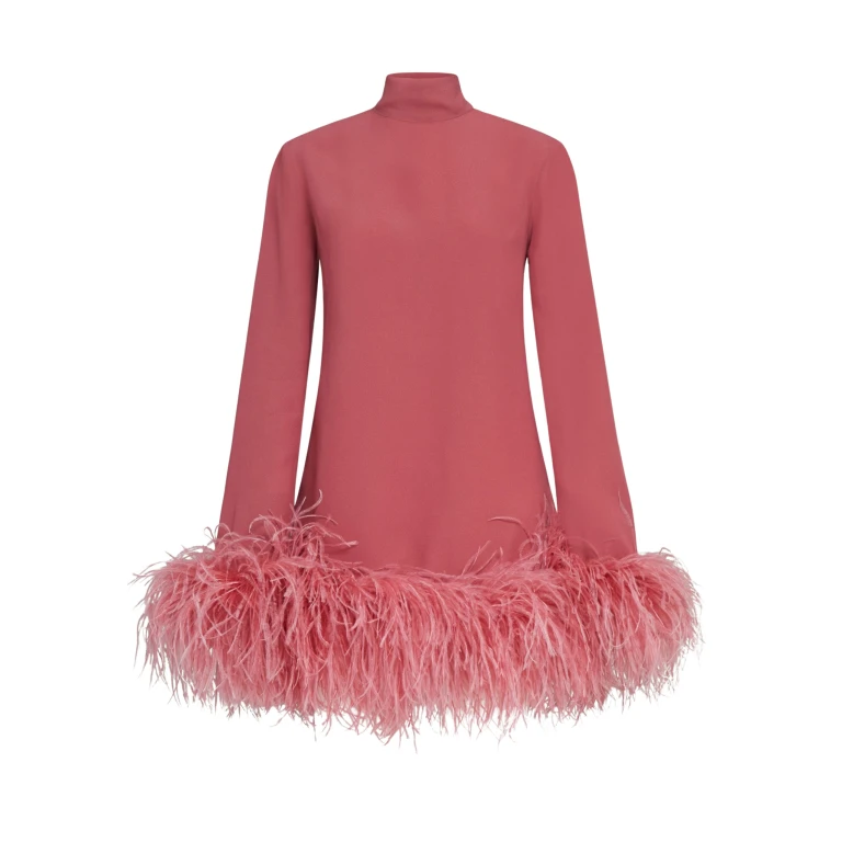 Red Feather Dress luxury Clothing from  Luxury Handbags Marketplace