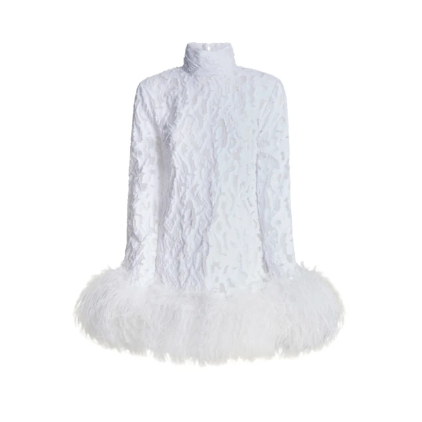 White Feather Dress luxury Clothing from  Luxury Handbags Marketplace