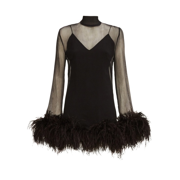 Black Feather Dress luxury Clothing from  Luxury Handbags Marketplace