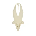 Ivory Feather Swimsuit luxury Beachwear from  Luxury Handbags Marketplace