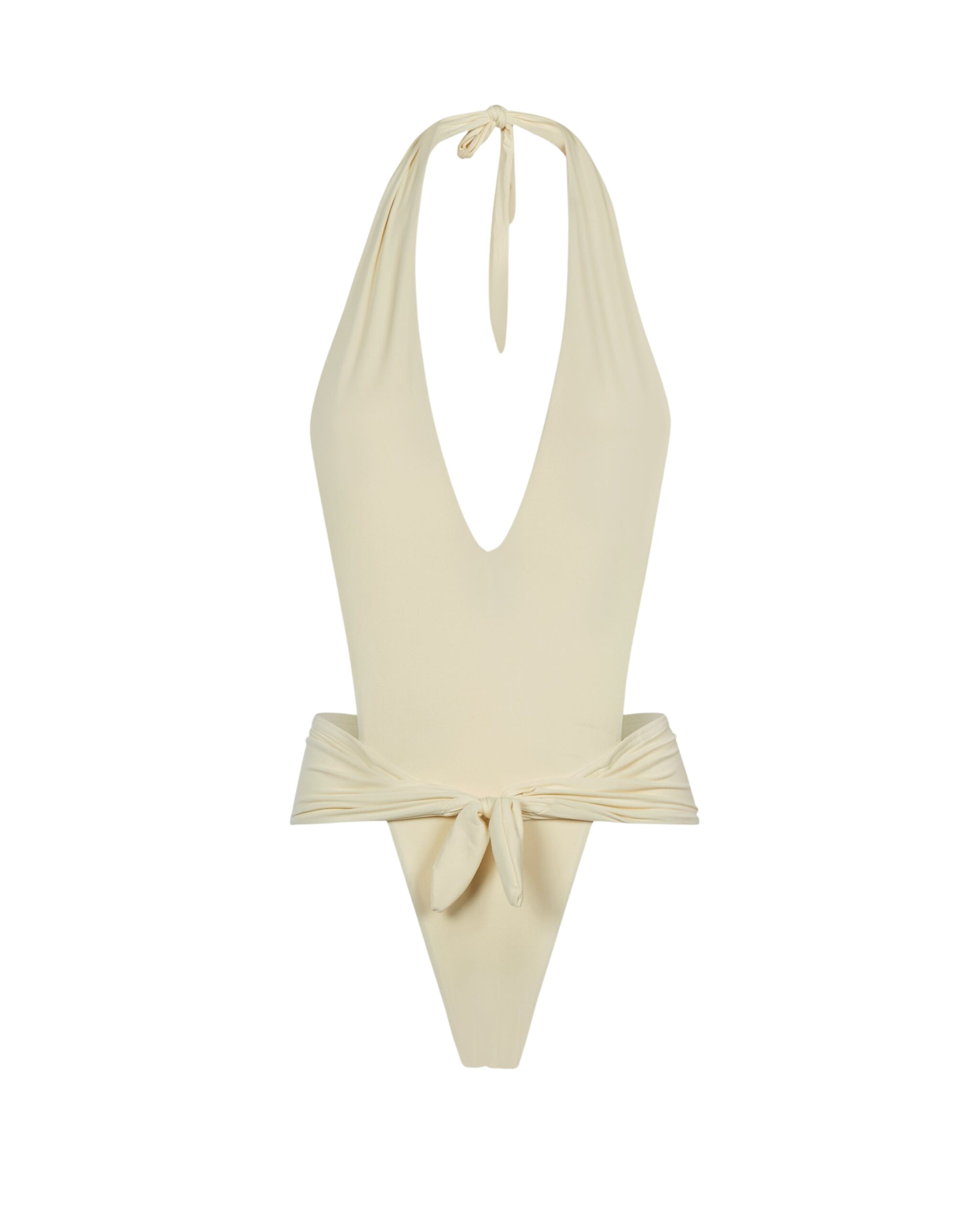 Taller Marmo Grecale Swimsuit In Ivory