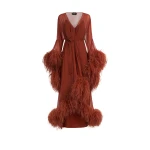 Taller-Marmo-Lana-Dress-In-Canyon-scaled76449_nobg Red Feather Dress luxury Clothing from Luxury Handbags Marketplace