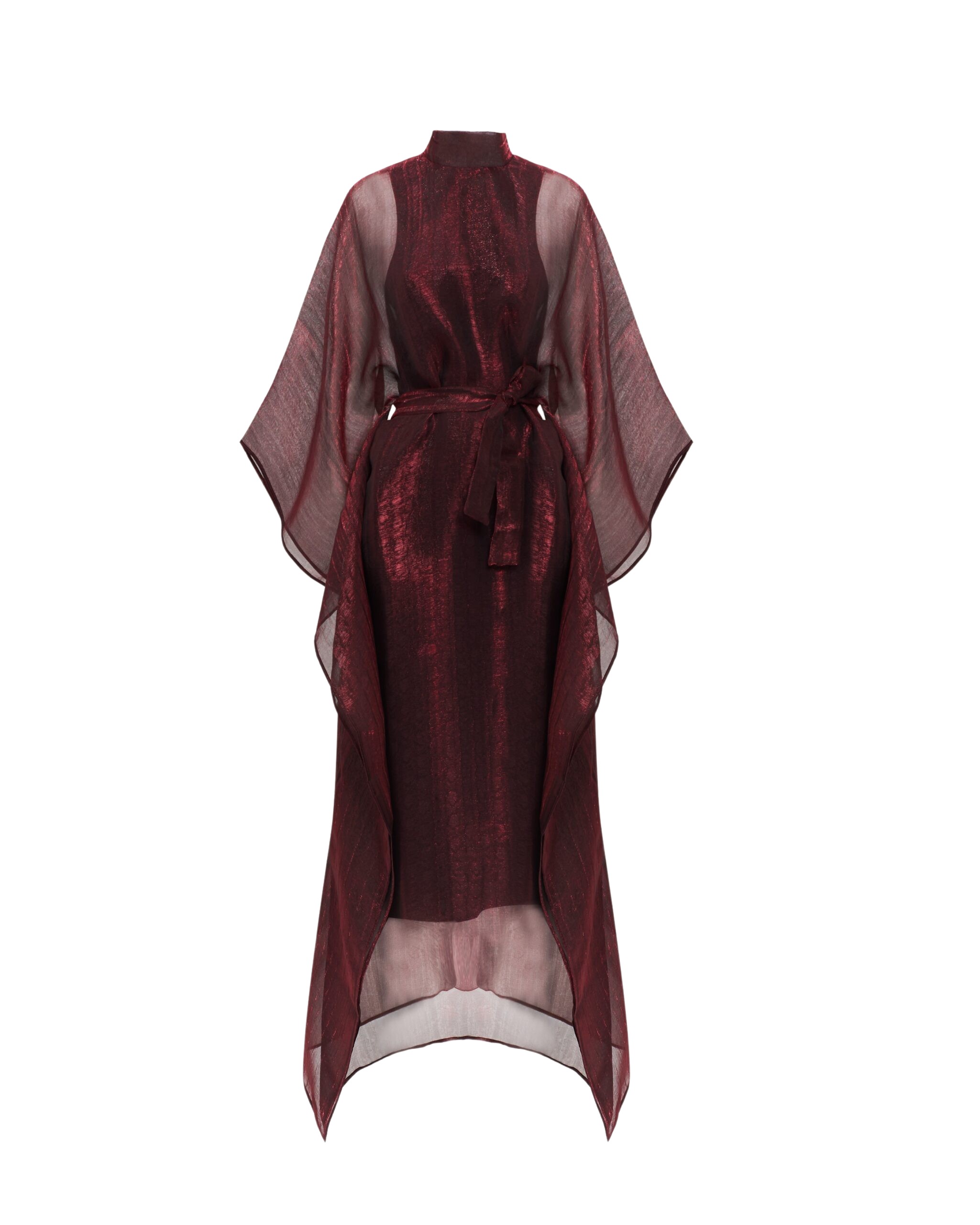 Taller Marmo Lava Kaftan In Ruby