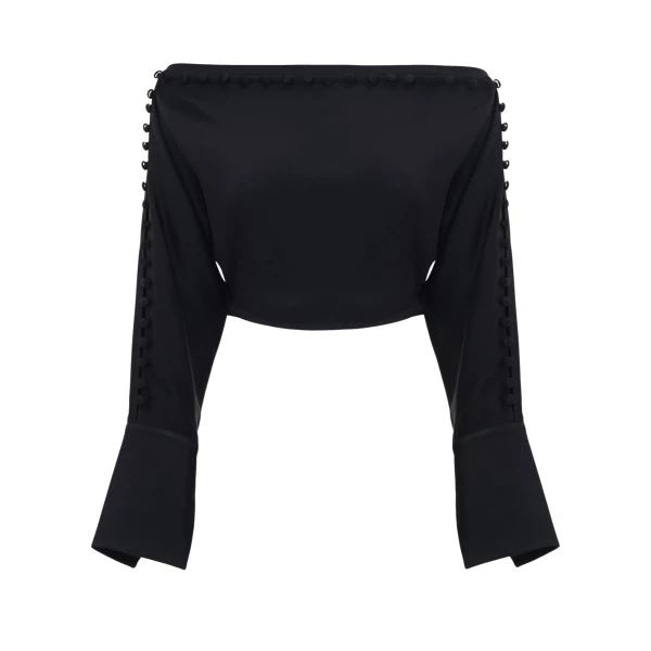 Black Feather Top luxury Clothing from  Luxury Handbags Marketplace