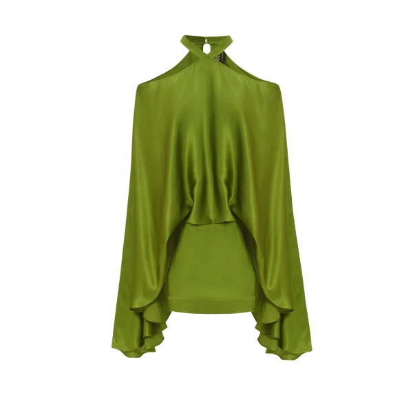Green Feather Dress luxury Clothing from  Luxury Handbags Marketplace
