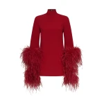 Red Feather Dress luxury Clothing from  Luxury Handbags Marketplace
